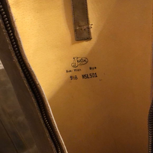 Worn once Justin boots - Picture 4 of 4